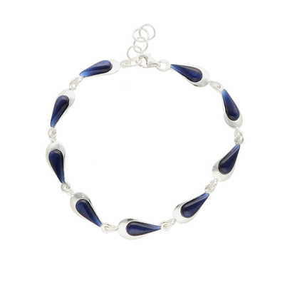 Bransoletka z agatem blue
