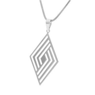 Wisiorek romb ażurowy